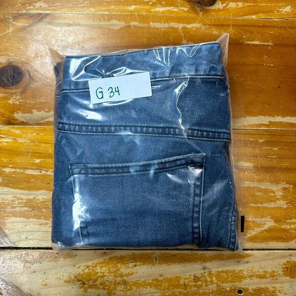 Free People Jeans Womens 27 Blue Skinny Dark Wash Stretch Distressed - Picture 13 of 13